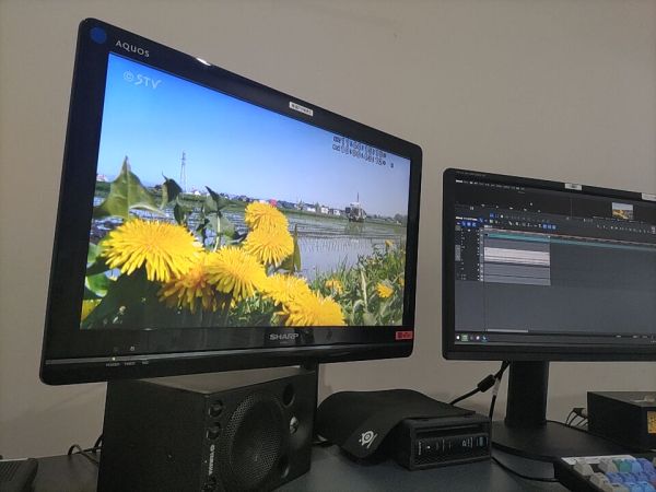 東川町から春の便り。田植えとタンポポの花の構図が美しい。コメ不足が解消されるといいですね。編集センター・SAKATA